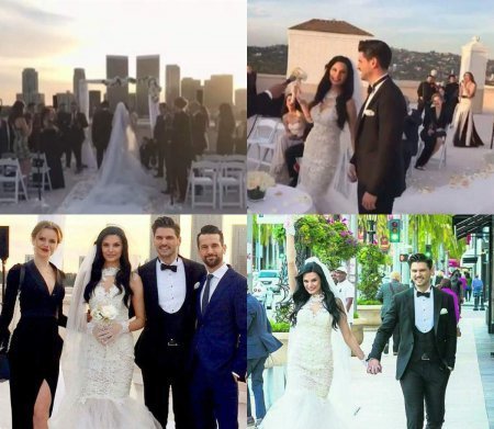 Толгахан Сайышман и Альмеда Абази поженились в Лос-Анджелесе